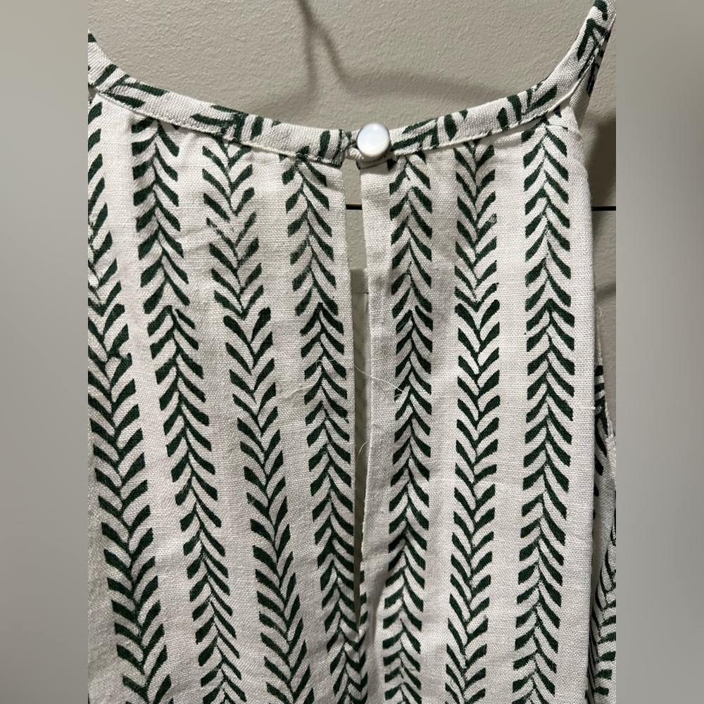 Emerson Fry HIGH NECK SHORT DRESS -
CLIMBING VINES LINEN NEW - Picture 7 of 14